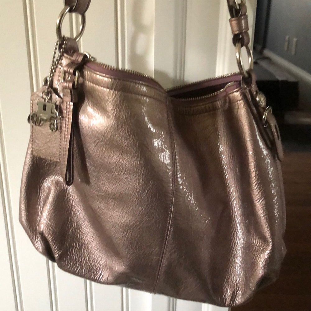 Coach overshoulder lilac bag
